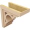 Ekena Millwork 9"W x 18"D x 18"H Classic Sheridan Rough Cedar Woodgrain TimberThane Corbel, Primed Tan CORUR09X18X18SHERCPR - alternate 3